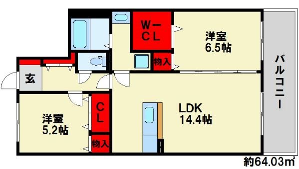 リッツハウス伯水 間取り