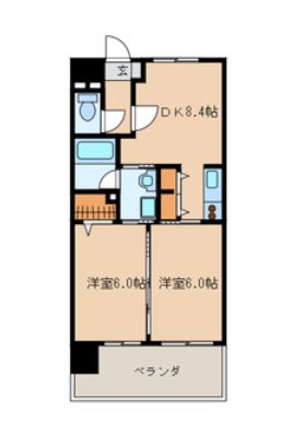 アジリア博多イースト 間取り