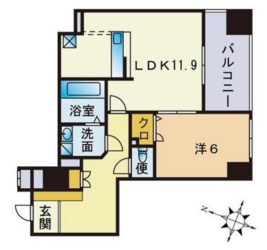 S-FORT警固タワー 間取り