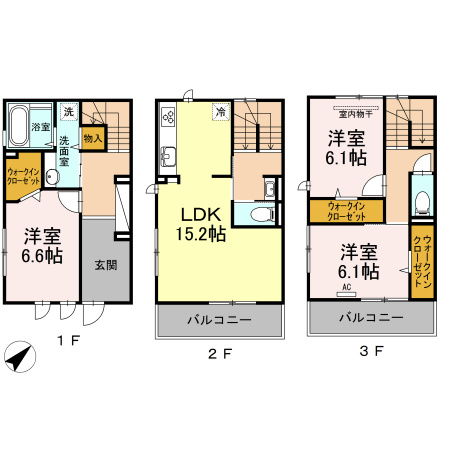 D-room室見　壱番館 間取り