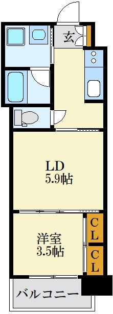 RJRプレシア百年橋 間取り