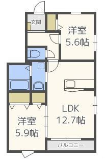 コスモ・S南庄 間取り