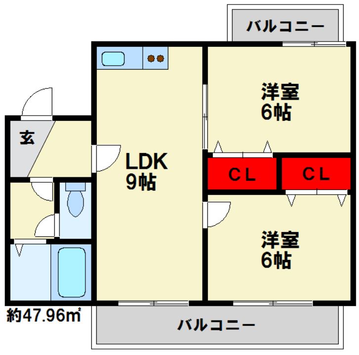 サンコーポ須玖 間取り