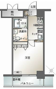 エンクレスト渡辺通  間取り