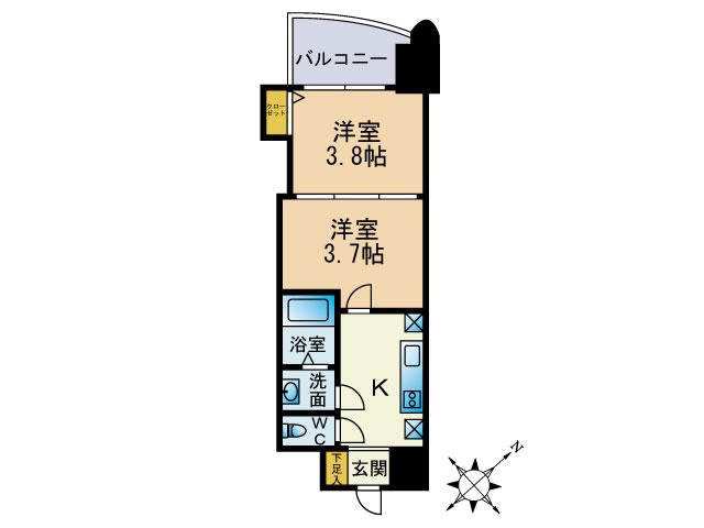 アリビオ博多駅北  間取り