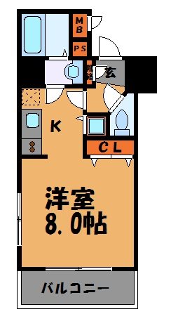 アクアシティ渡辺通  間取り