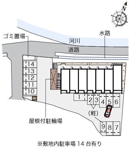 クレイノRIRIKA 駐車場