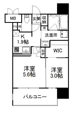 エンクレスト天神AVANT 間取り