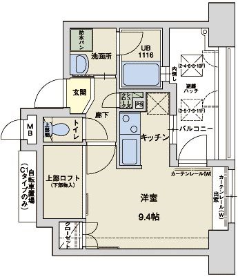 アクタス大手門Ⅱ 間取り