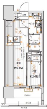 グランフォーレ博多駅東プレミア 間取り