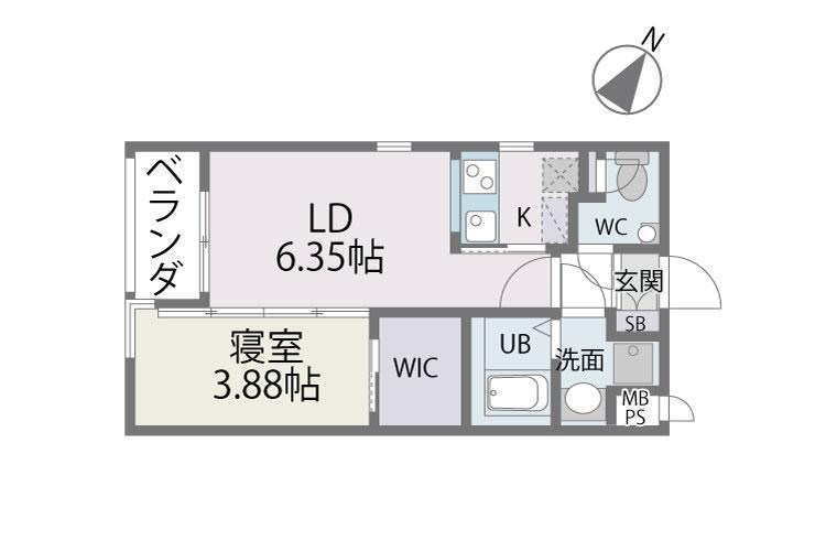 サニークレスト西新 間取り