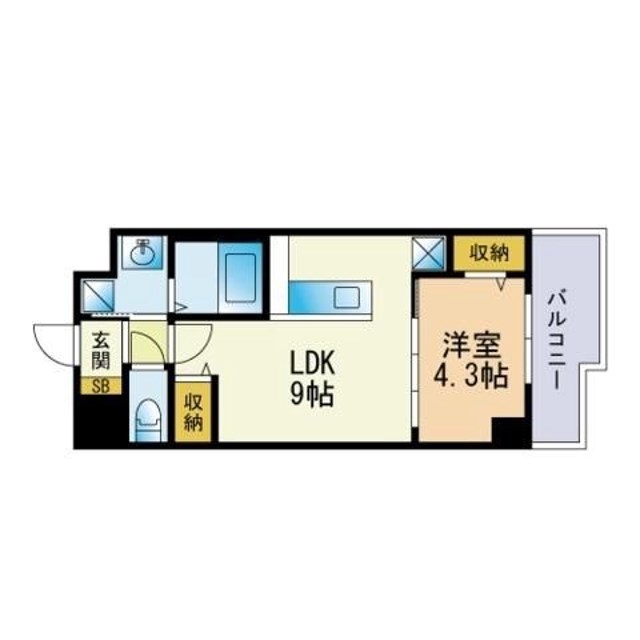 インプルーブ西新 間取り