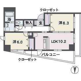 ヴィルコート城南   間取り