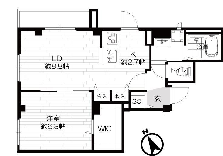 パテルナール阪本 間取り図