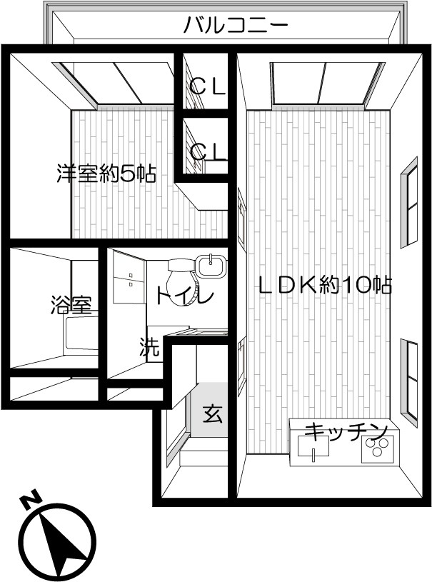 プレザント尾山台 間取り図