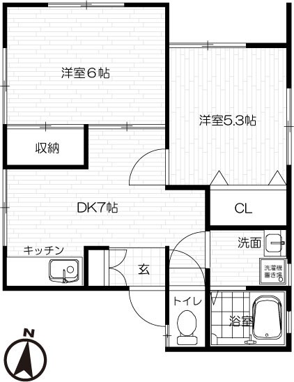コーポ青木 間取り図