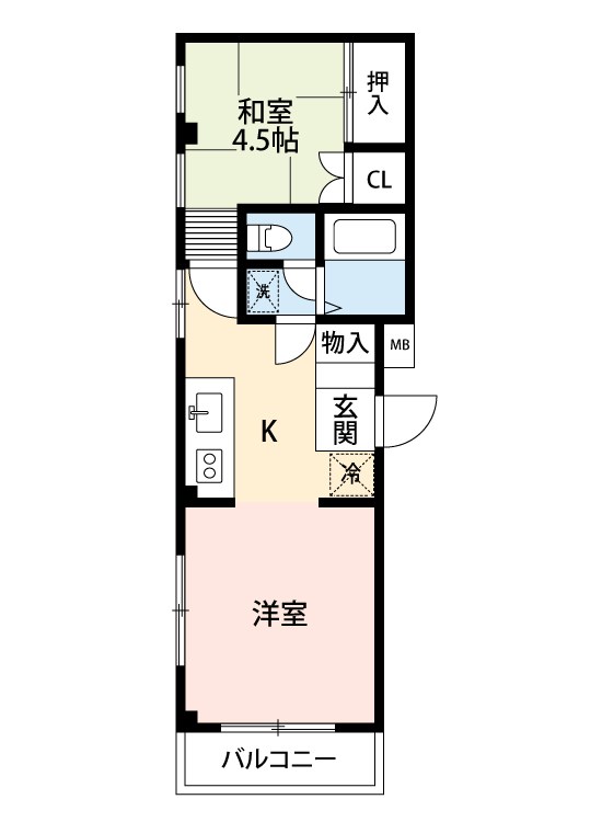 アクアグレイス田端Ⅱ 間取り