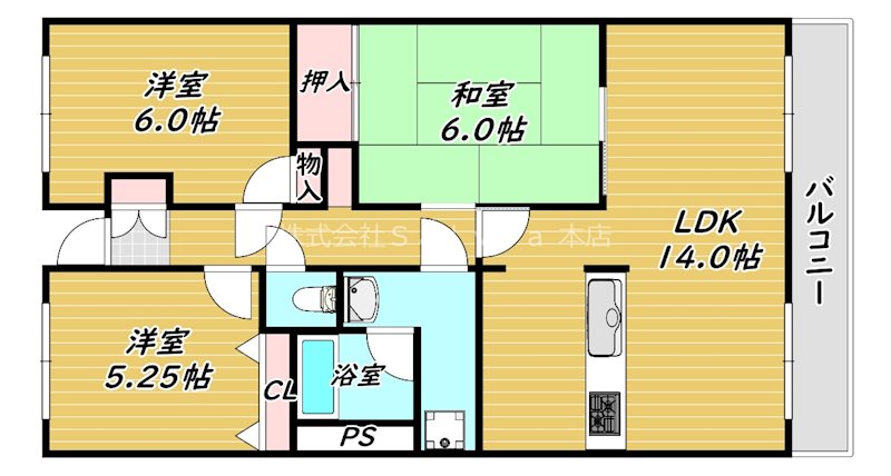 プレステージ深井水池 間取り