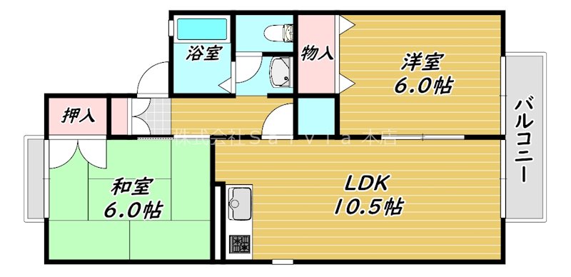 サンモール北花田B 間取り