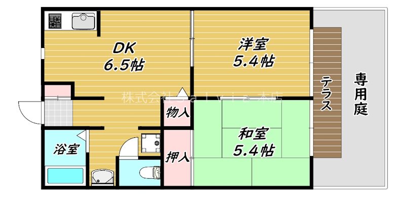 ハイツ・花のこみちB棟  間取り