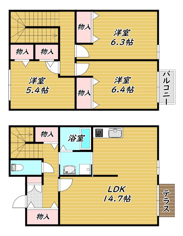 グランソレイユB 間取り