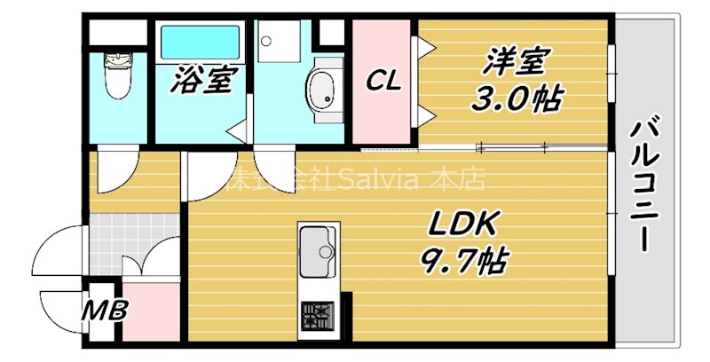 サウスメゾン秋桜 間取り