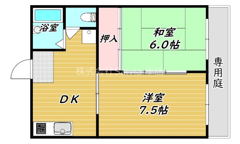パークサイド津久野 間取り