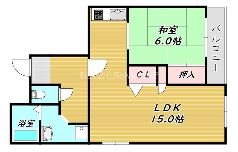 メゾンドールDOI 間取り