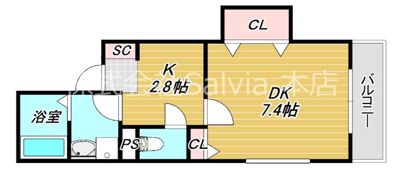 ハピネスコート堺香ヶ丘 間取り