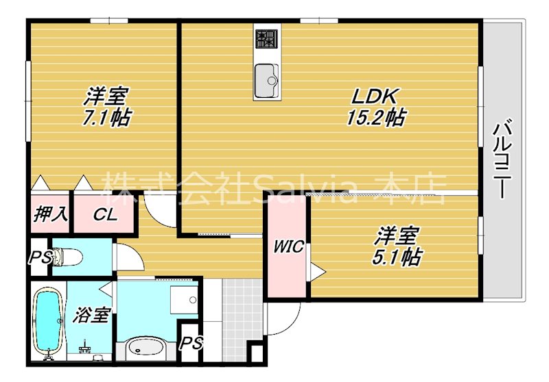 Avancee鳳A棟 間取り