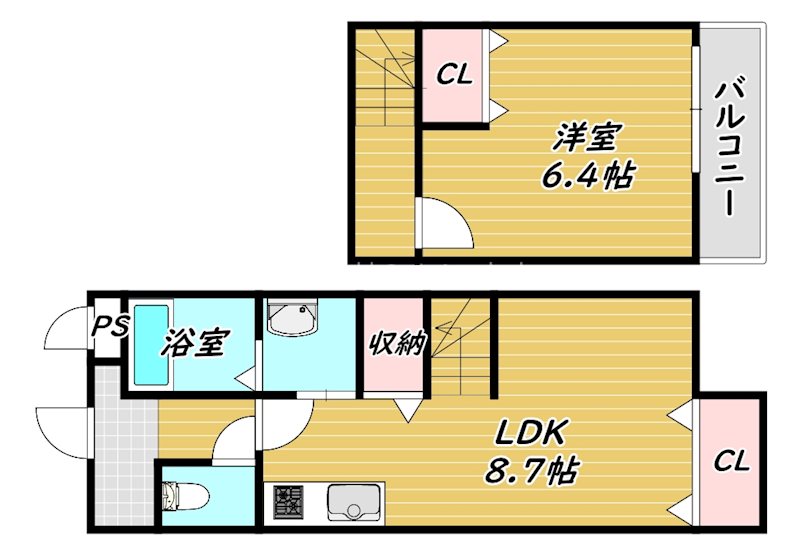フジパレススリーハーブス東三国ヶ丘 間取り
