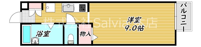 アメニティ大美野B 間取り