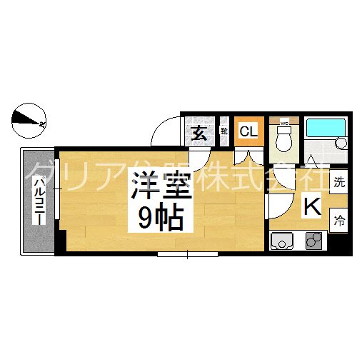 フローラ椿森 201号室 間取り