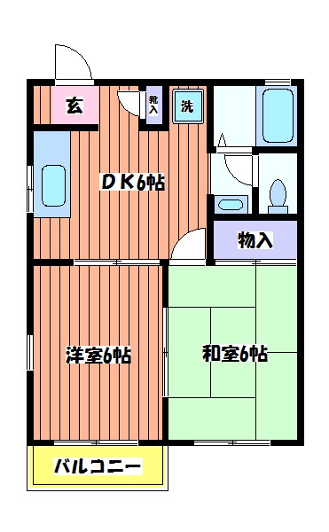 プルメリアガーデンＤ棟 間取り図