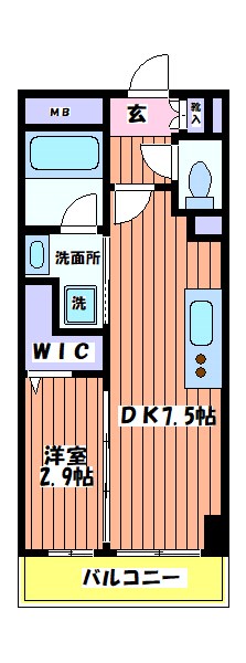 セントオハナ立川 間取り図
