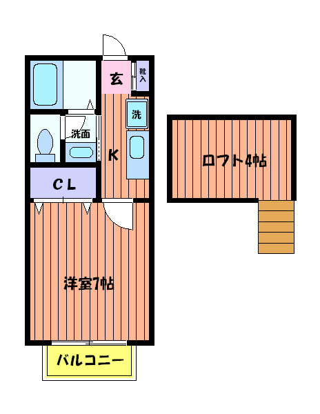 グロウス国立Ⅶ 間取り図