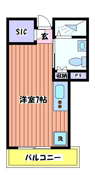 B CITY APARTMENT TACHIKAWA ＴＡＰＰ 間取り図