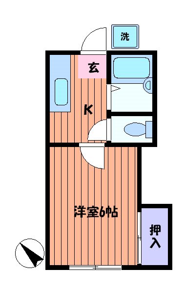 羽生ハイツ 間取り図