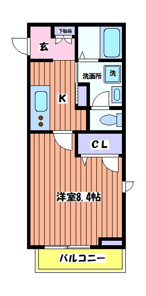 ソレイユ 間取り図