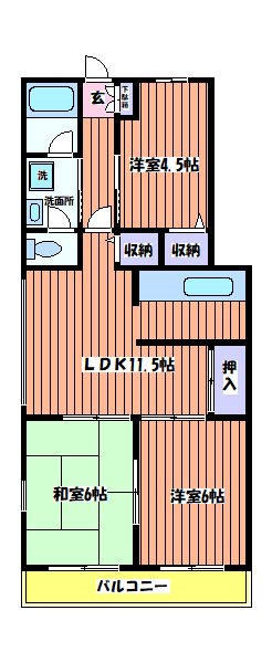マンションオーク 間取り図