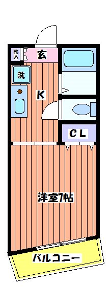 カーサクラウン谷保 間取り図
