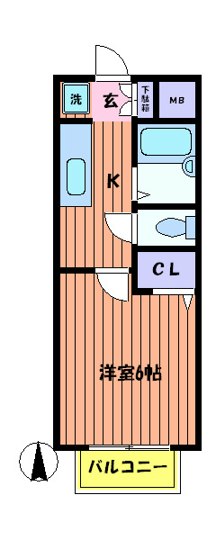 グロウス国立Ⅵ 間取り