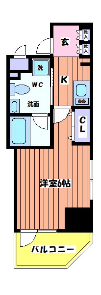 レジディア国立 間取り図