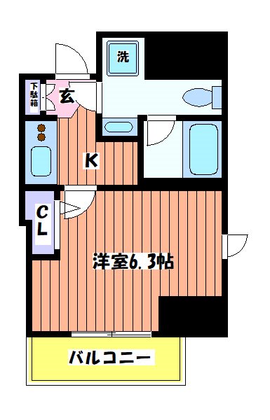 ティモーネ立川 間取り図