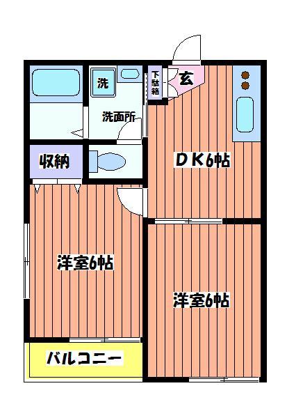 リーブ多摩 間取り図