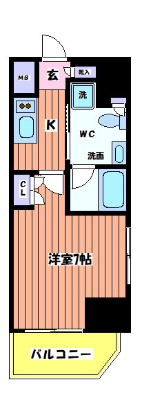 レジディア国立 間取り図