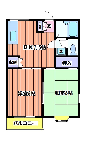 ムーンリット宮沢 間取り図