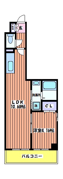 サンシェンロンＫ 間取り図