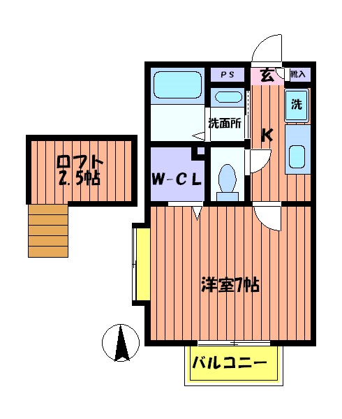 グロウスみのわⅠ 間取り