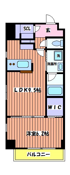 グランツアベニュー立川錦町 間取り図